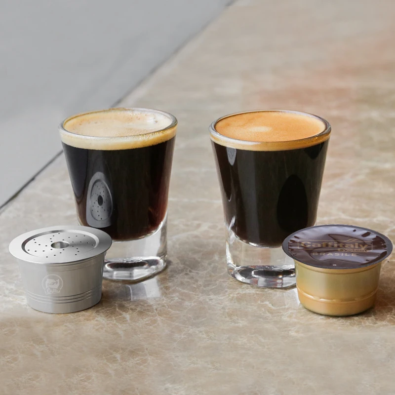 Для Caffitaly Minipresso CA Tchibo ALDI многоразовые фильтры для кофе из нержавеющей стали многоразовые кофейные капсулы и ложка для вскрытия
