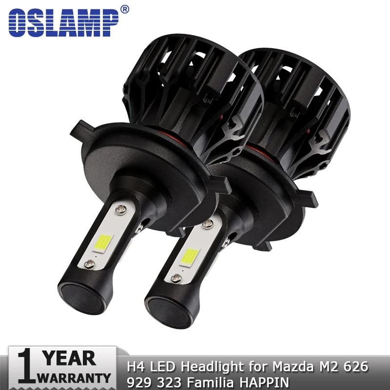 Oslamp H4 светодиодный фонарь для фар автомобиля Hi lo Beam 12v 24v 72W 8000lm Автомобильные фары