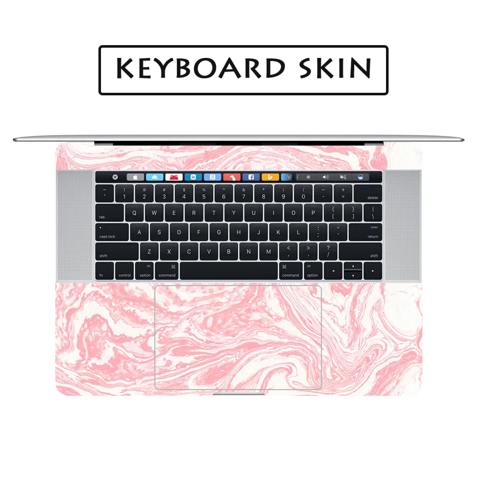 Красная мраморная зернистая Обложка для ноутбука Macbook Pro Air retina Touch Bar 11 12 13 15 дюймов hp Mac Mi hp Dell мраморная Наклейка
