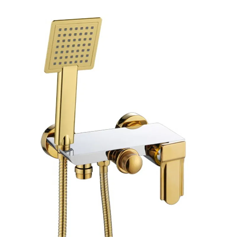 

Bathtub Faucets brass bath mixer shower faucet bathroom bathtub faucet set bathroom waterfall taps gold/white/black/chromium
