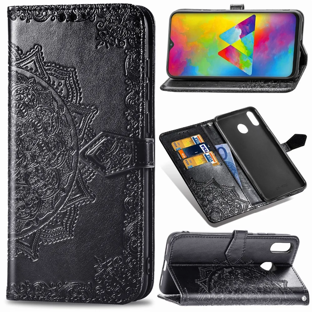 Рельефный чехол для samsung Galaxy A50 A70 A40 A30 A20 A20E A10 A10E A80 A60 A20S A30S A40S Флип кожаный чехол для samsung A51 A71