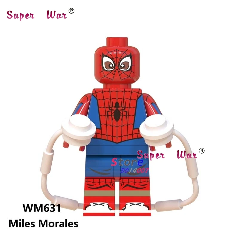 WM631 Одиночный фильм Marvel Человек-паук, Дэдпул, Капитан Америка, Железный человек, муравей, Халк, строительные блоки, игрушка для детей - Цвет: WM631