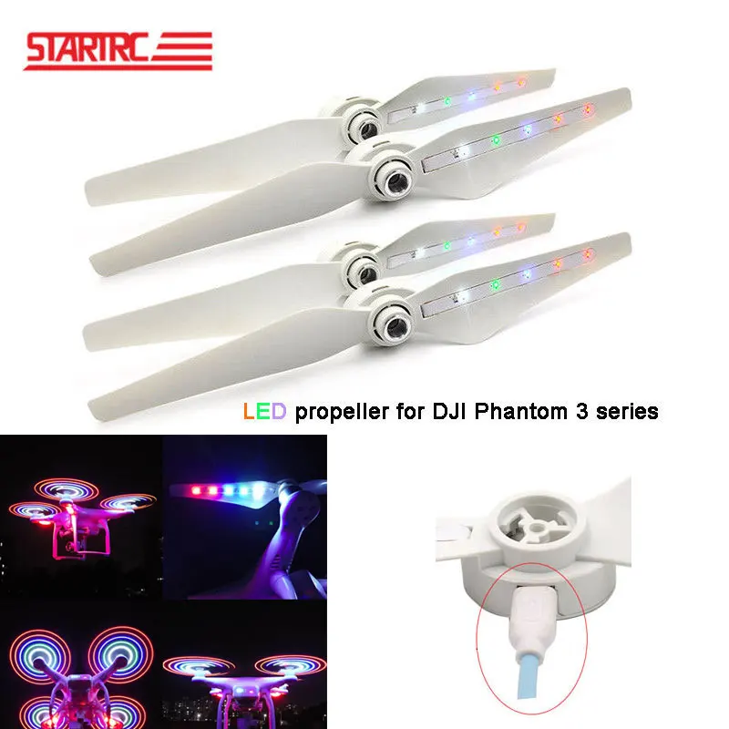 DJI Phantom 3 профессиональный/Advance/se/Стандартный usb Зарядка светодиодная вспышка