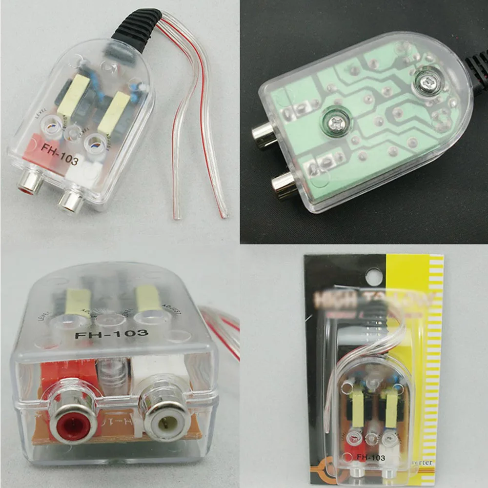 Высококачественное Автомобильное стерео радио динамик с высоким на низкий RCA