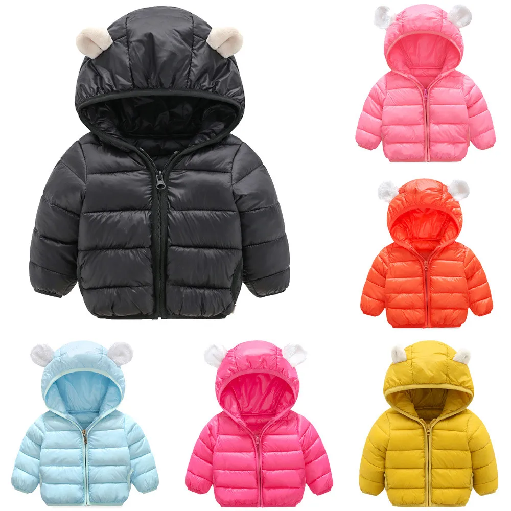 2019 Детская куртка теплое пальто для малышей осенне зимнее плотное Зимние