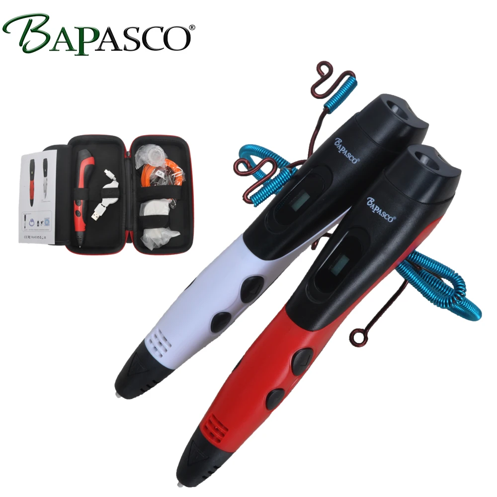 BAPASCO 3D ручка bp 04 с 1 75 mmPLA нити детей diy перо для рисования литье 5 В 2A usb адаптер