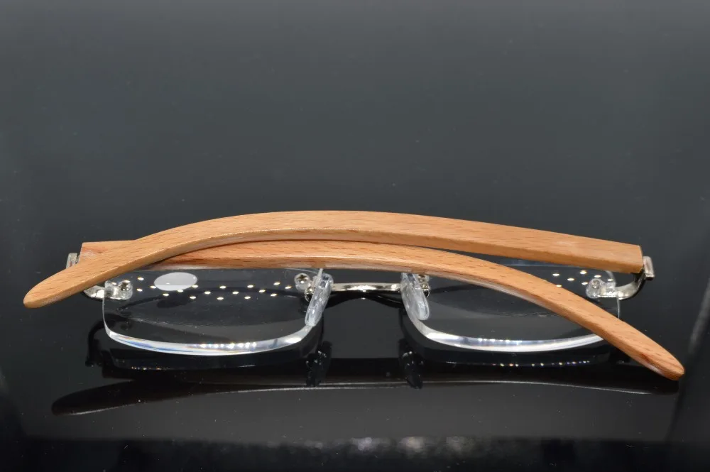 Очки для чтения с деревянными дужками без оправы + 2019 1 0 5 2 3 4 0|reading glasses|glasses readingwoman