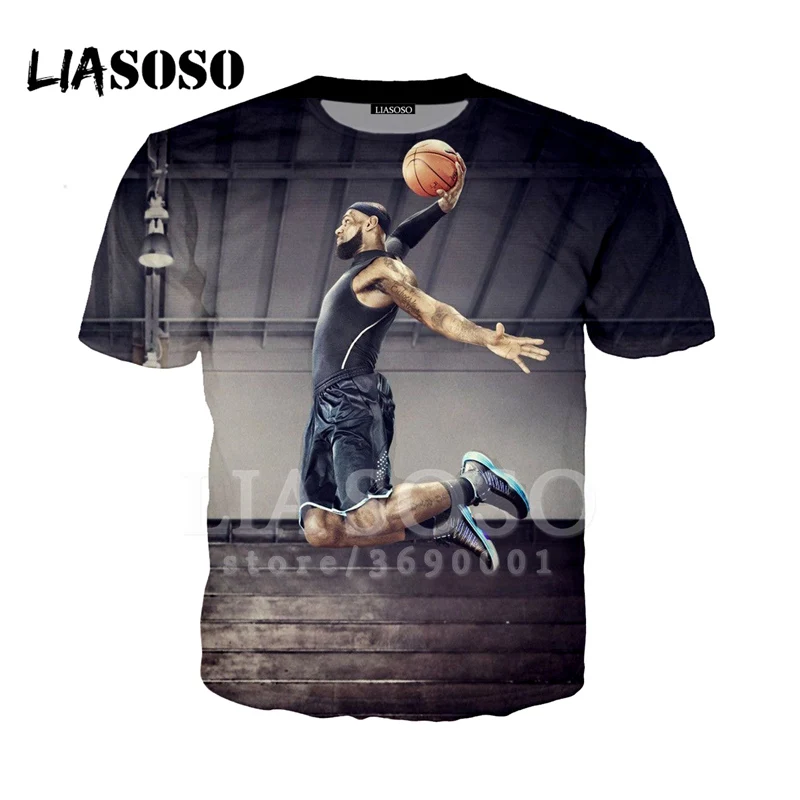 Мужская Мода 3d футболка самого ценного игрока NBA из команды star с надписью LeBron James