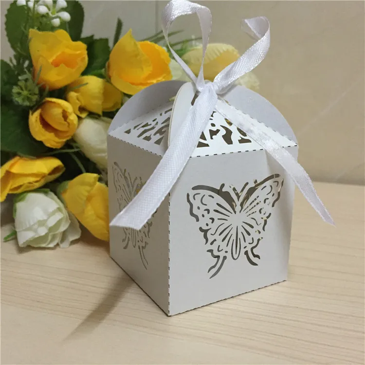 Розовая тема лазерная резка подарочные коробки для свадебного декора