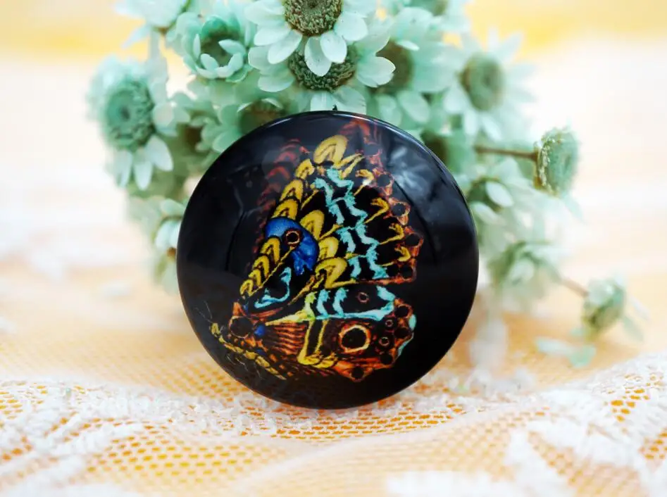 Круглый стеклянный кабошон в виде животного 2 шт./лот 30 мм для изготовления