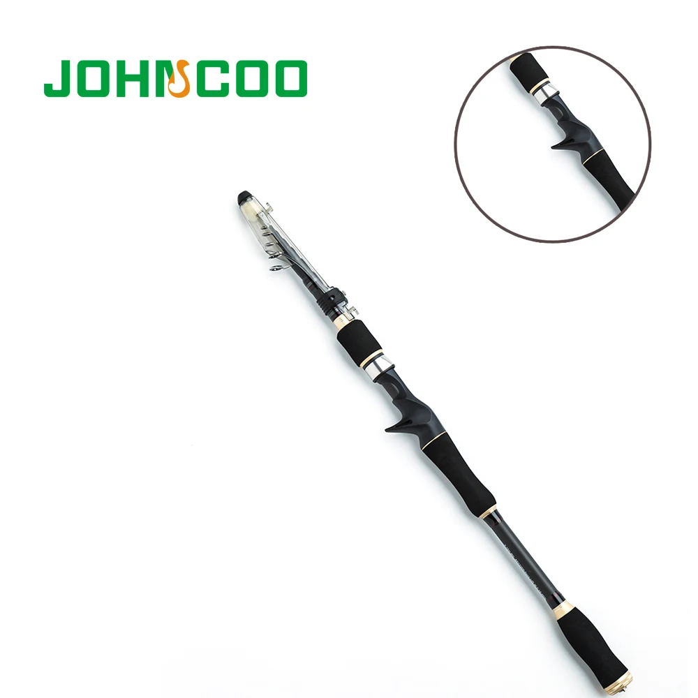 Комплект телескопической удочки для литья JOHNCOO с 9 + 1BB катушка морской рыбалки 1 8