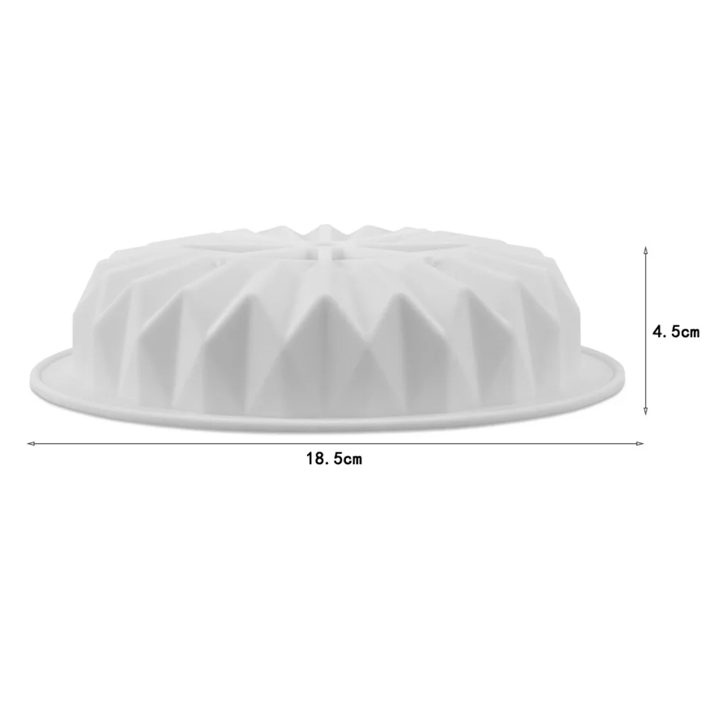 Silicone Cake Round Shape 3D Mold Rectangular Bread Pan Layered Pizza Wave Edge Baking Pans | Дом и сад