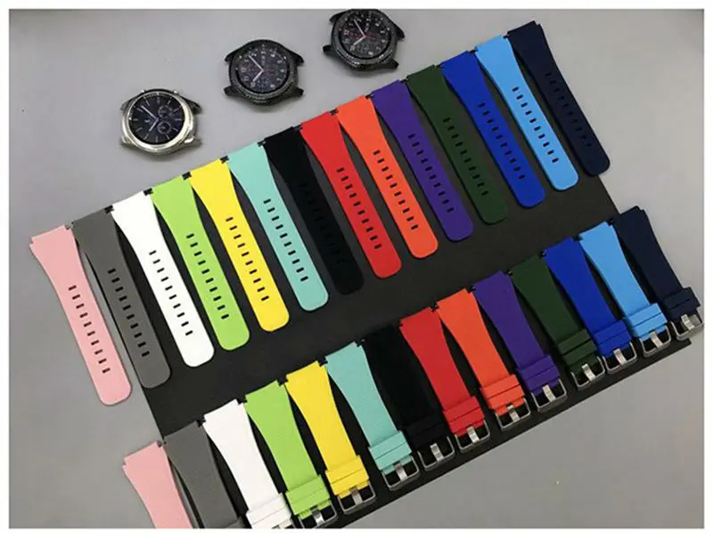 Ремешок URVOI для Samsung Gear S3 R760 R770 цветной активный Силиконовый браслет с застежкой