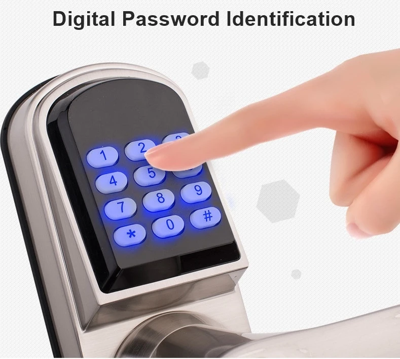 WIFI блокировка паролем и Bluetooth цифровой дверной замок с приложением для смартфона