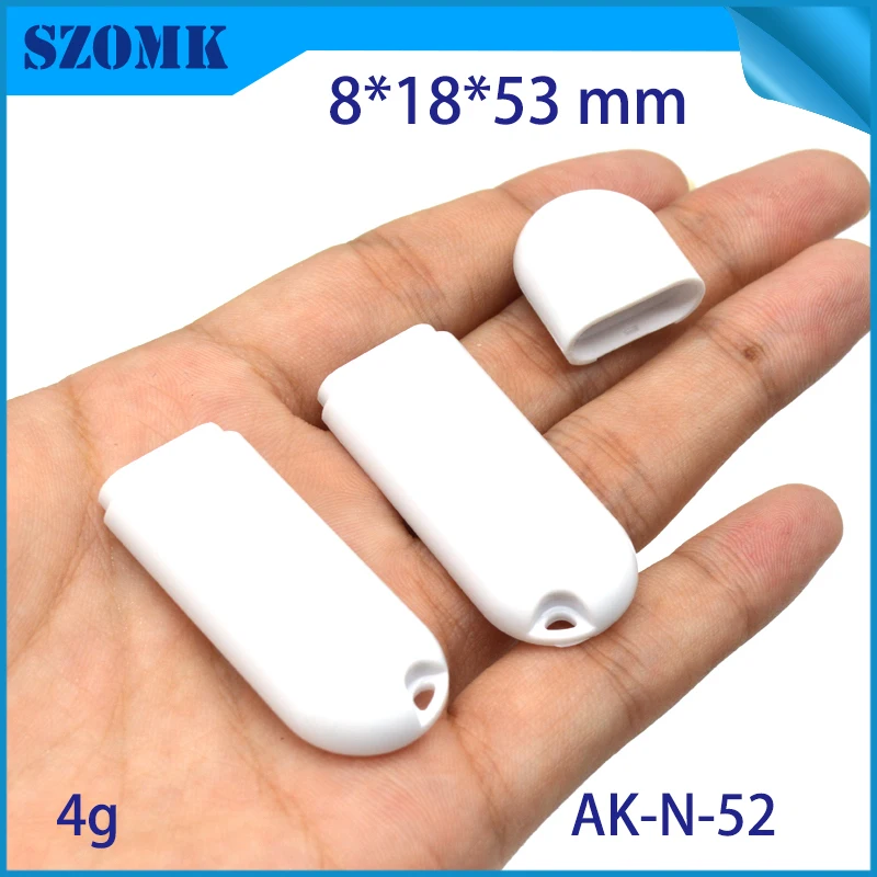 1 шт., 8*18*53 мм Лидер продаж szomk небольшой пластиковый корпус для прибора usb stick распределительный корпус abs материал pcb корпус