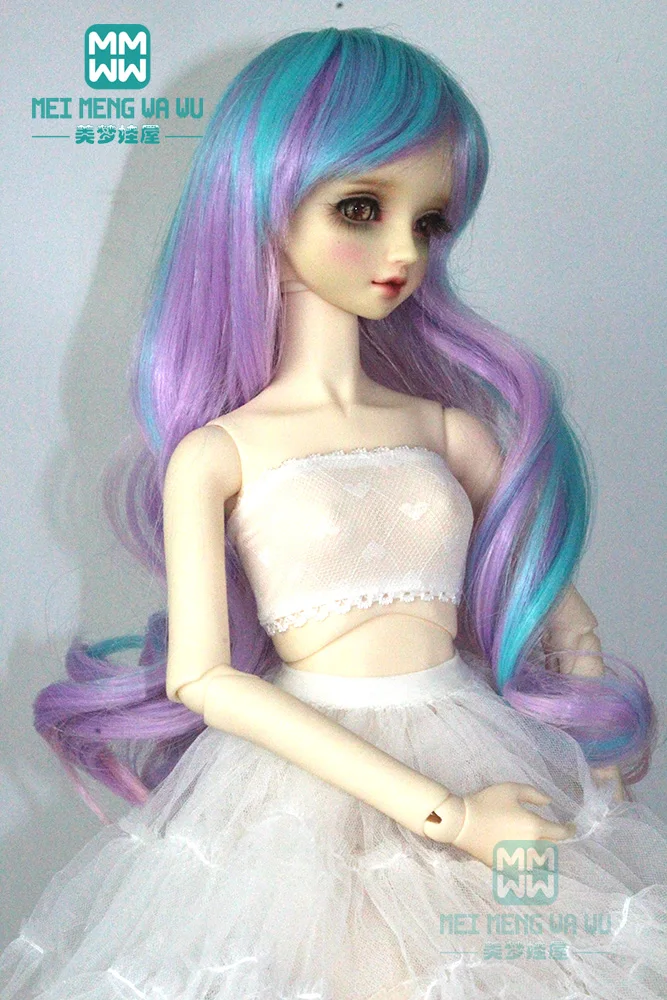 BJD аксессуары большие волнистые вьющиеся волосы для куклы 1/3 1/4 1/6 BJD/Кукла SD MSD