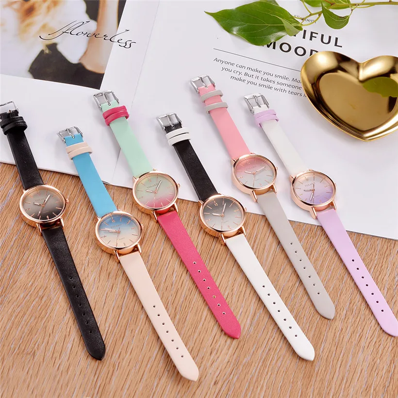 YOLAKO Брендовые женские часы модные кожаные Наручные Mujer Bayan Kol Saati Montre Feminino|Женские