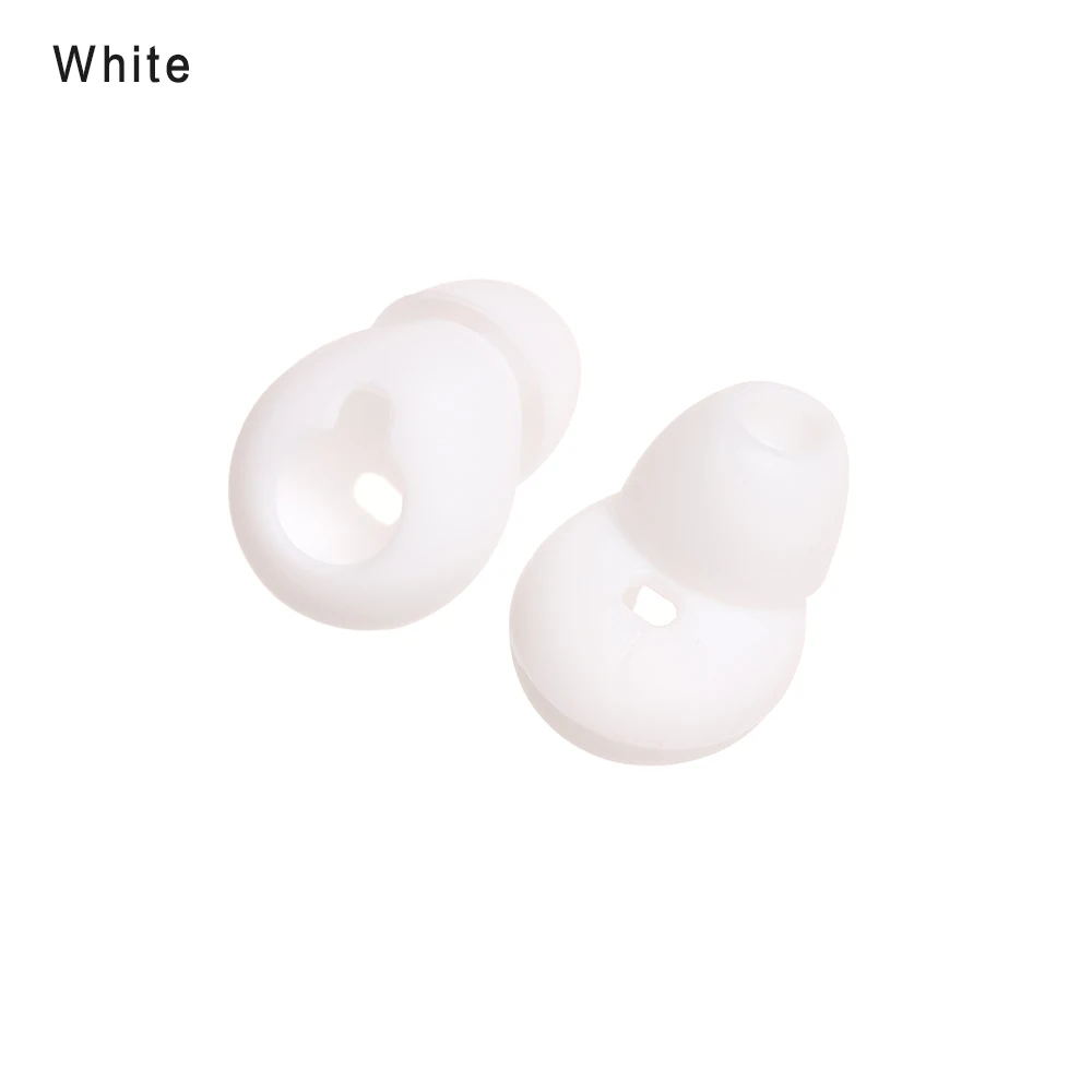 white Новинка, 1 пара, вставные силиконовые наушники, амбушюры, накладки на наушники, мягкие противоударные наушники для samsung gear Circle R130 - Цвет: white