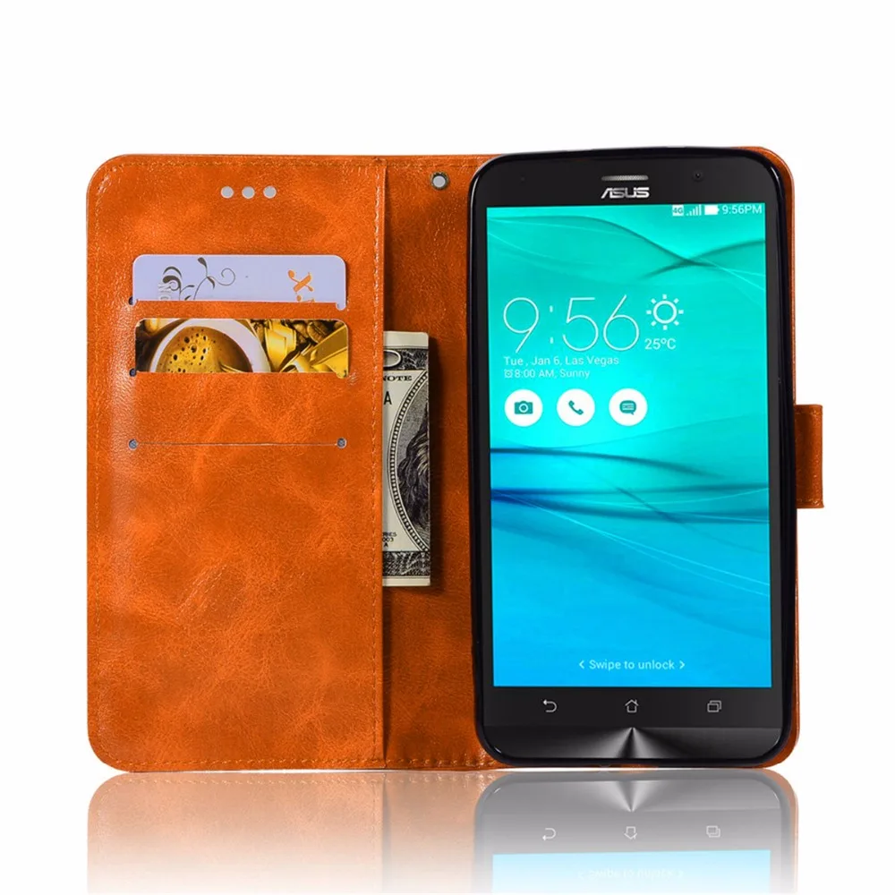 Модный чехол кошелек для телефона ASUS ZenFone GO TV ZB551KL G550KL 5 дюйма с подставкой флип из