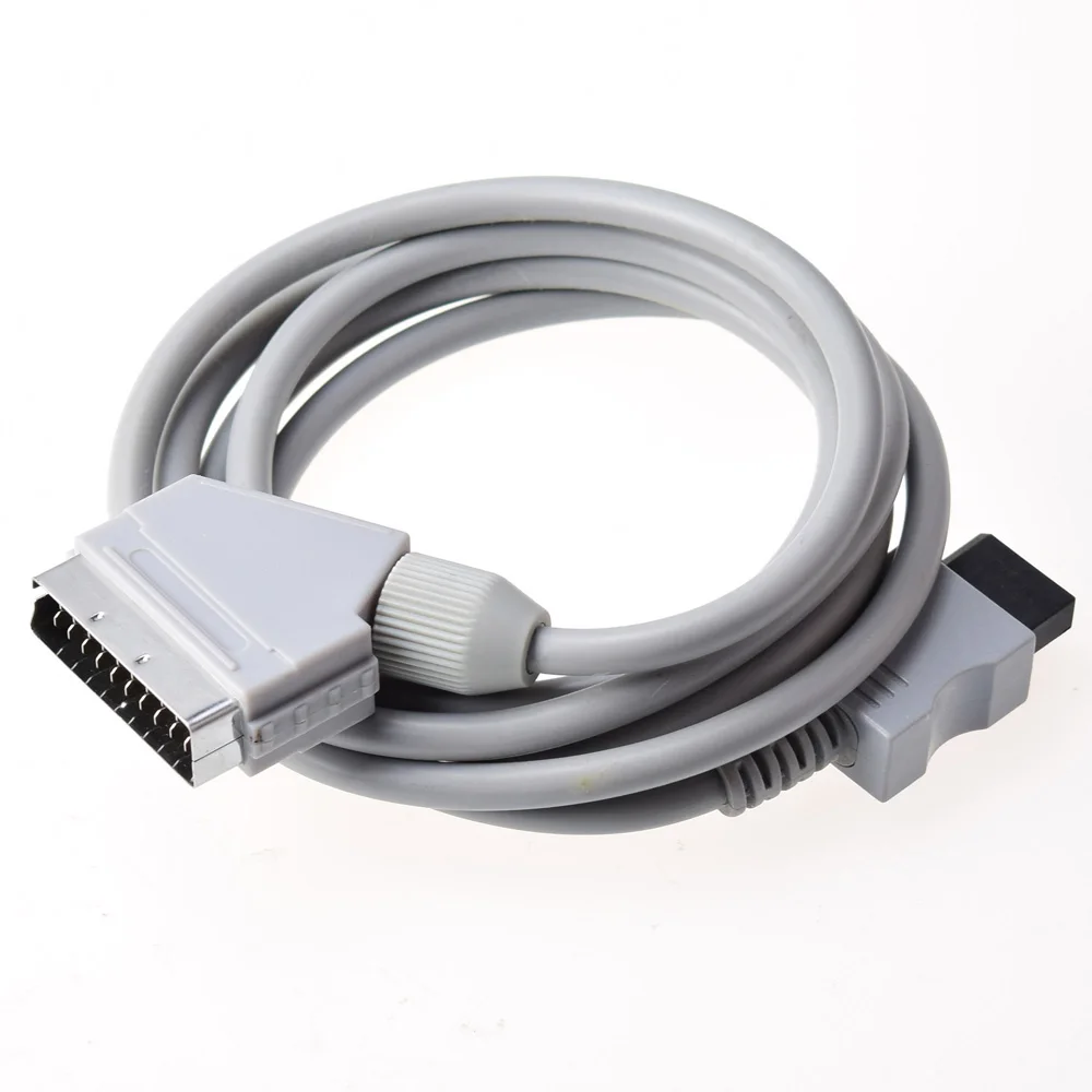 Новый реальный RGB кабель Scart свинцовый шнур для консоли Nintendo Wii PAL|cord|cord cable |