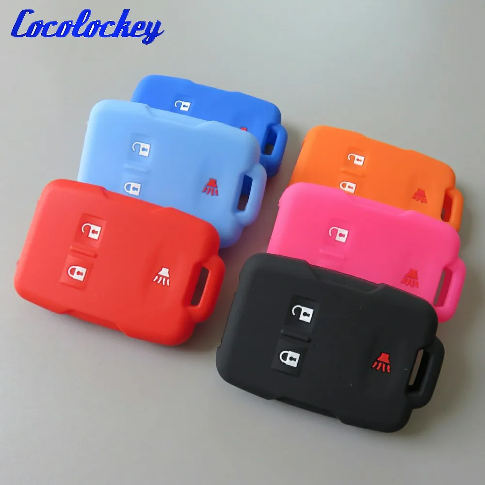Cocolockey силиконовый чехол для автомобильного ключа GMC SIERRA CHEVROLET SILVERADO CHEVY 3 кнопки