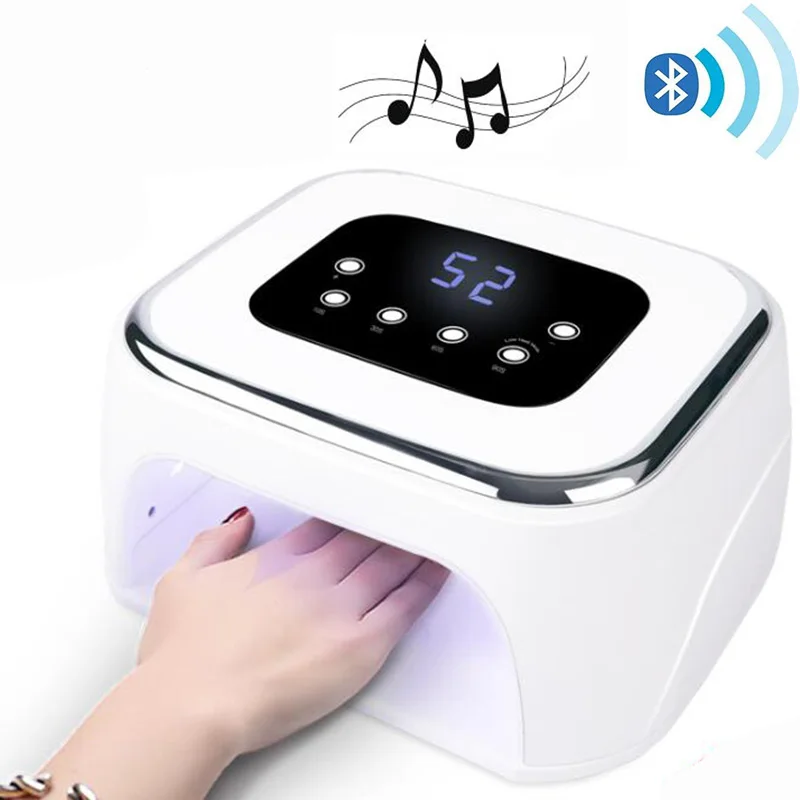 2019 Новое поступление Bluetooth ногтей УФ лампы 42 светодиодный Бисер Гель лак для