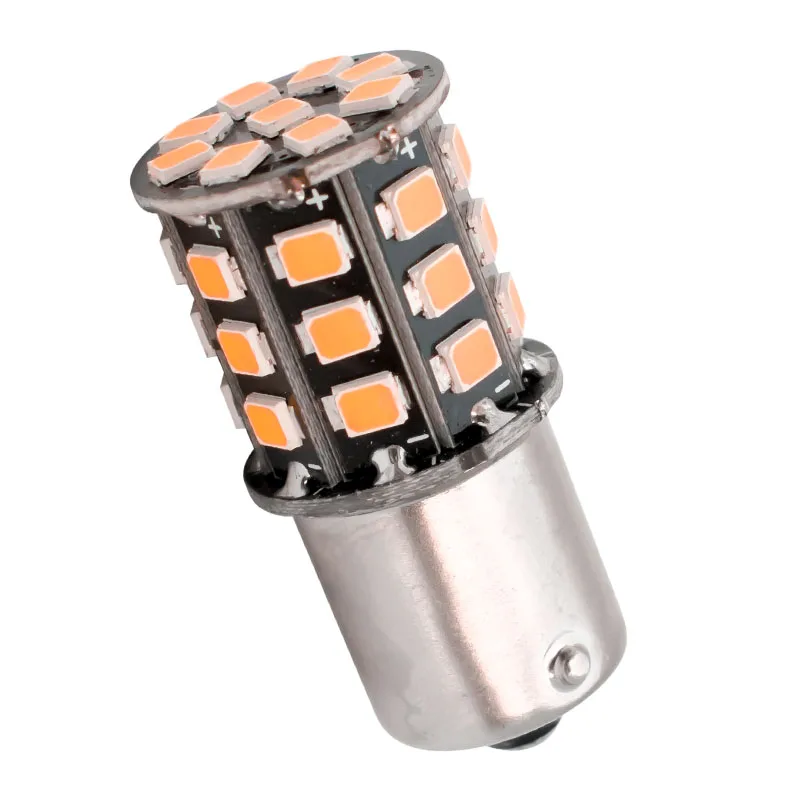 2 шт. автомобильные светодиодсветодиодный лампы 1156PY 7507 PY21W BAU15S 33 SMD 2835|Сигнальная
