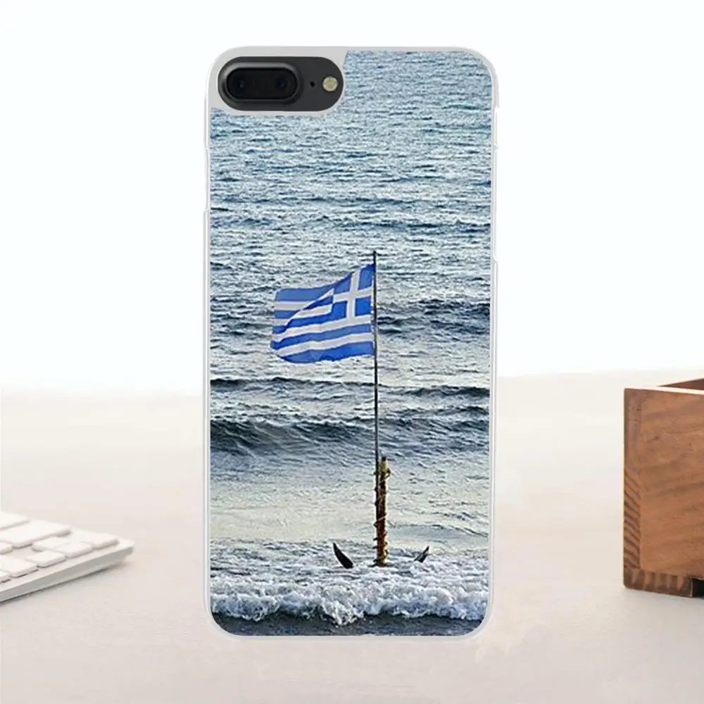 Мягкий чехол с греческим флагом для Apple iPhone 4 4S 5 5C SE 6 6S 7 8 Plus X | Мобильные телефоны и