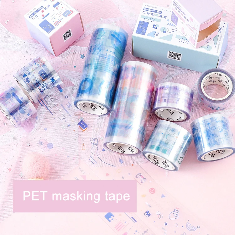1 рулон/pc ПЭТ прозрачная Васи Лента Скрапбукинг декоративная маскирующая лента