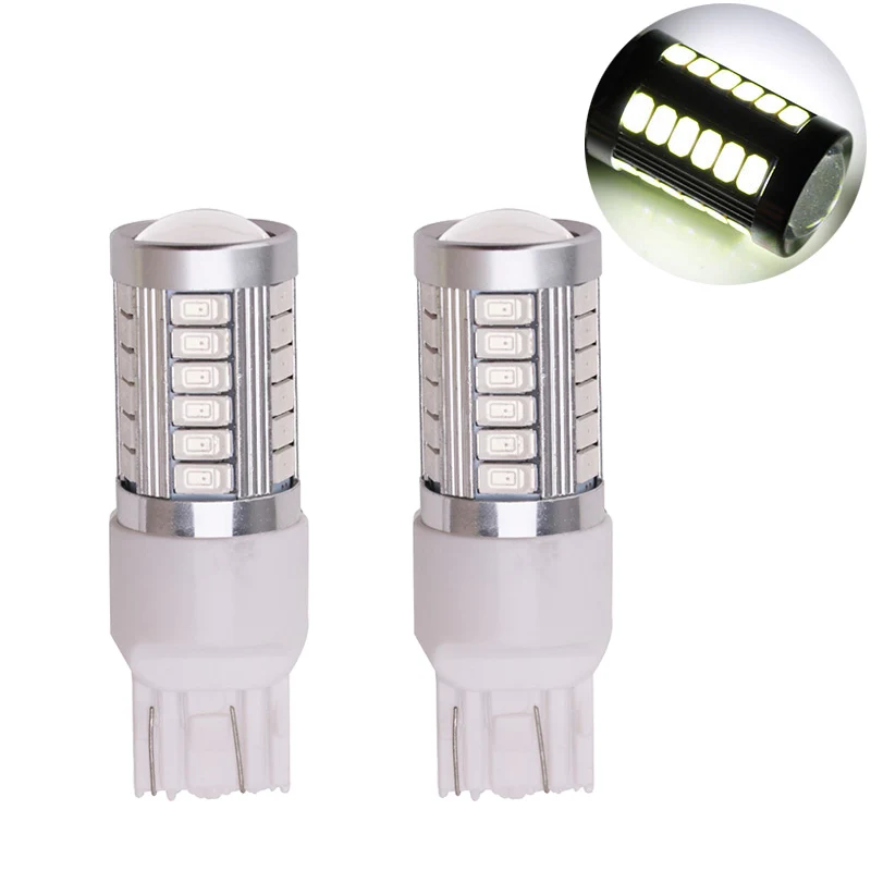 Новые 2 шт. 7443 33 SMD Автомобильные светодиодные тормозные лампы без ошибок Замена