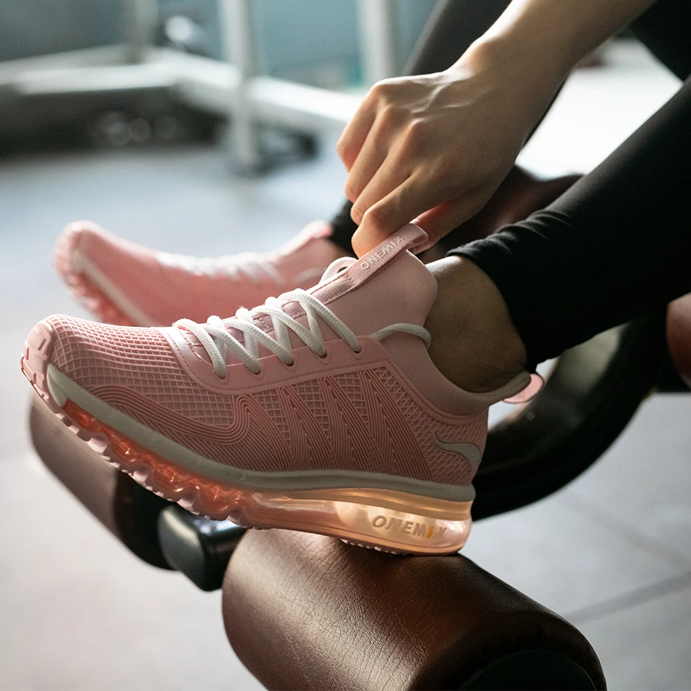 Onemix 2019 Men Women running shoes shock absorption sport sneaker breathable light for outdoor walking jogging | Спорт и
