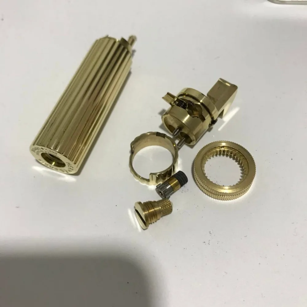 Винтажная латунная бензиновая зажигалка с двойной передачей Подарочная