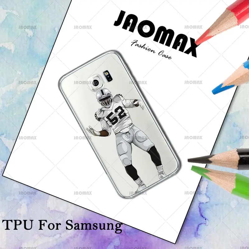 Бейсбольный спортивный футболист чехол с футбольной символикой для samsung Galaxy S7 S6 S5 S4 S3 Edge S8 Plus силиконовый