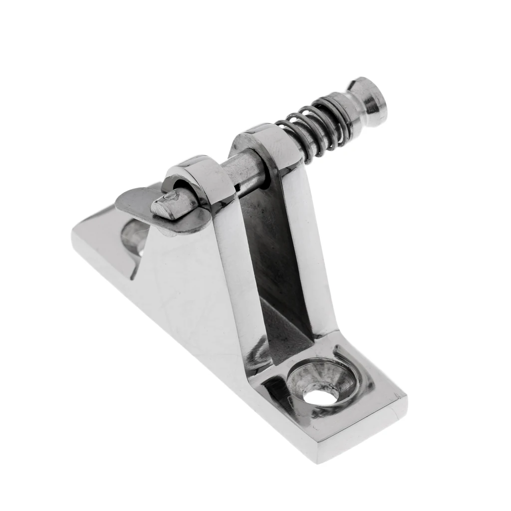 

Marine 316 Stainless Steel Bimini Fittings Deck Hinge Quick Release 90° Pin