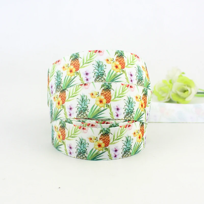 

Cutie Pineapple that looks delicious printed grosgrain ribbon ribbons for bows 16mm 22mm 25mm 38mm 57mm 75mm ribbon 10 yards