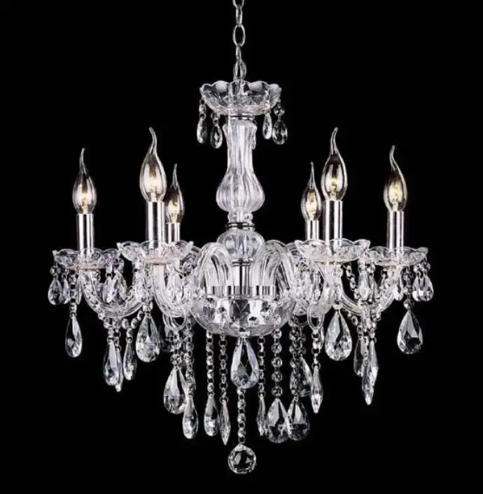 

European-style bedroom Multiple Chandelier Special candle crystal modern minimalist living room hall lights project light
