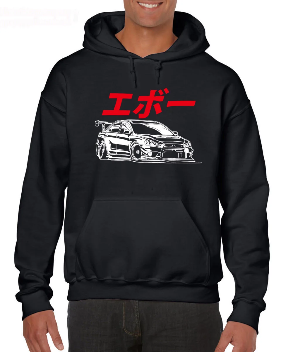 2019 нового модного бренда Толстовки с капюшоном и EVO Япония S 3XL Mitsubishi JDM Толстовка
