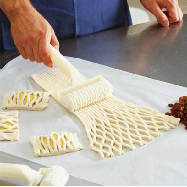 NEW Useful Health DIY Plastic Baking Tool Cookie Pie Pizza Pastry Lattice Roller Cutter Craft Free Shipping Factory Direct Sales | Дом и сад