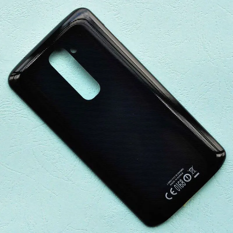 black BINYEAE Пластиковая Крышка батарейного отсека для LG G2 D802 задняя крышка корпуса Дверь с NFC антенной G2 D802 запасная часть мобильного телефона - Цвет: black