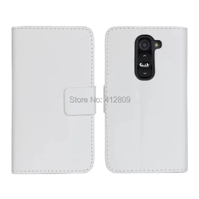 1 шт. новая простая из искусственной кожи в виде кошелька кожа смарт чехол для LG G2