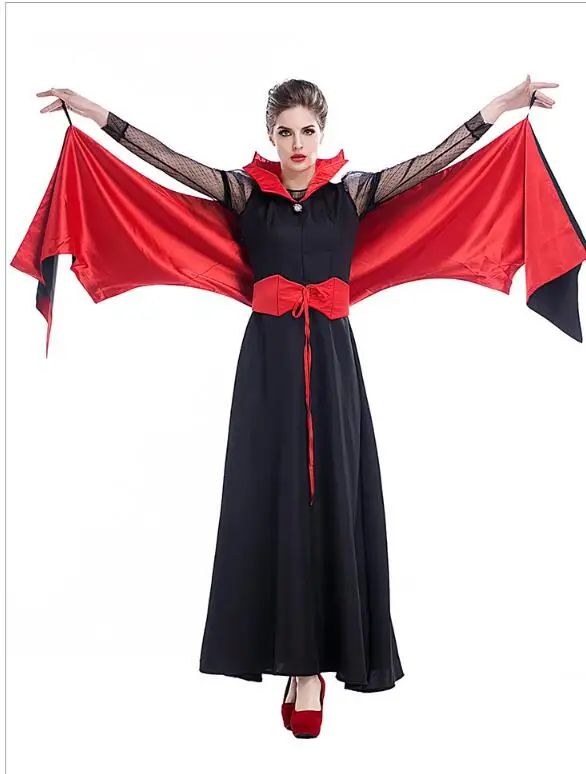 Vampiress для женщин Хэллоуин нарядное платье вампир взрослый костюм Новинка|adult
