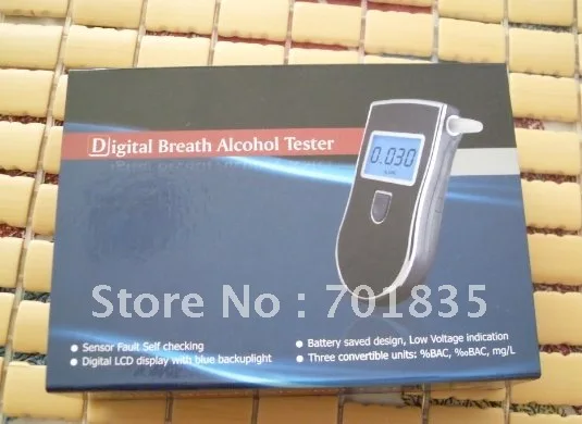 Бесплатная доставка Горячая продажа цифровой персональный тестер алкоголя