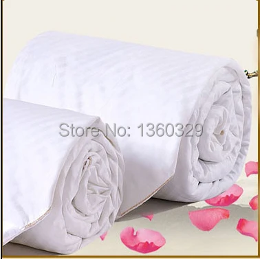 Goede 1 Zijde Quilt Zomer + 1 Winter Dekbed Zijde> 2 Zijde Dekens Totaal 5 Kg Handgemaakte Winter Zijde Quilts Zijde Gewatteerde Sprei Koning