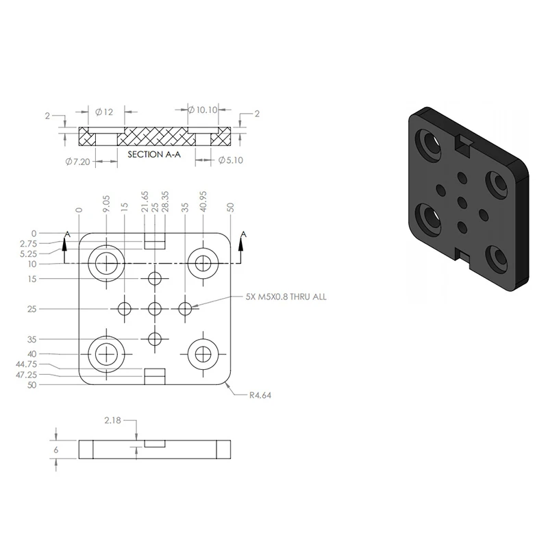 Mini V Gantry Plate V-Slot Extrusion Slide for Linear Actuator System LSMK99 | Компьютеры и офис