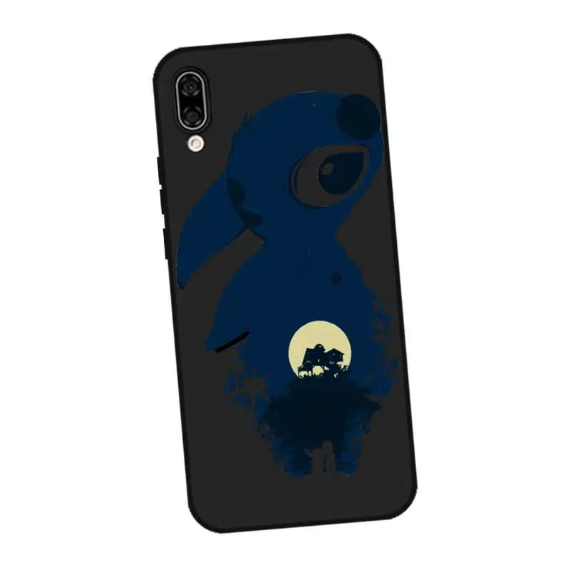 P215 Стич уникальный черный силиконовый чехол для huawei Honor 8C 8X9 10 20i V10 V20 Note10 Max Lite Magic2 |