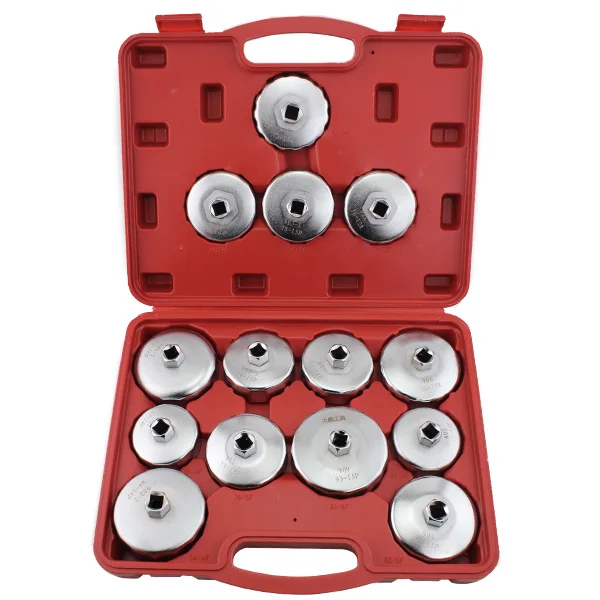 14 шт. крышка типа масляный фильтр для удаления масляного фильтра гаечный ключ