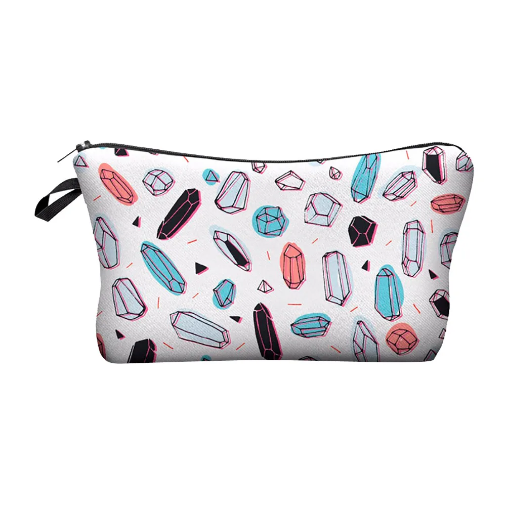 

Women Bag Letters Printing Makeup Cosmetic Toiletry Storage Travel Wash Handbag make up tasje neceser de maquillaje de flores