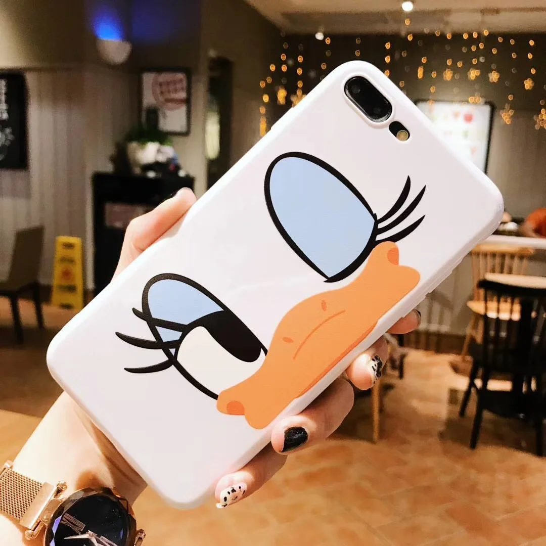WTSZKL Donald Duck mobile phone case For iphone XS Max Case X XR 8 7 6S 6 Plus Cover fashion soft TPU cartoon |