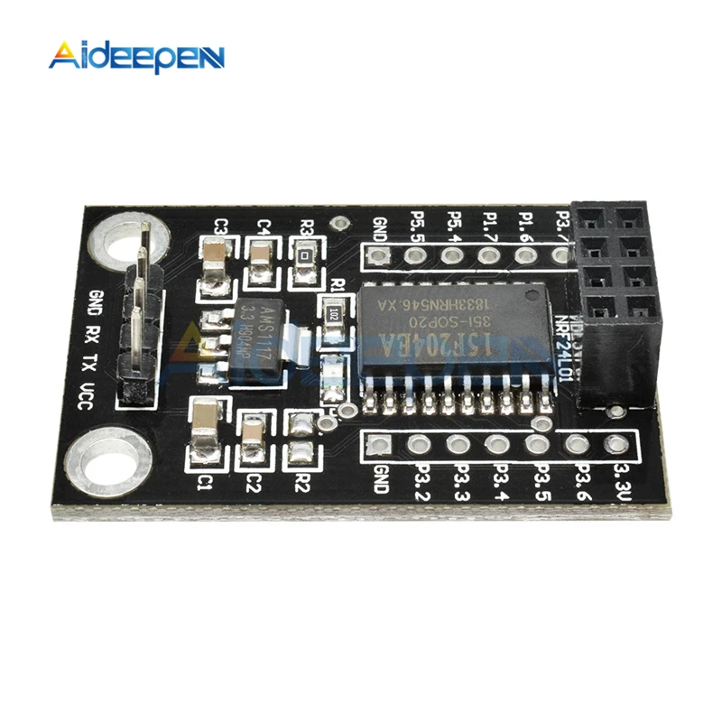 Плата разработки STC15F204 NRF24L01 интерфейс UART плата беспроводного драйвера STC15F204EA