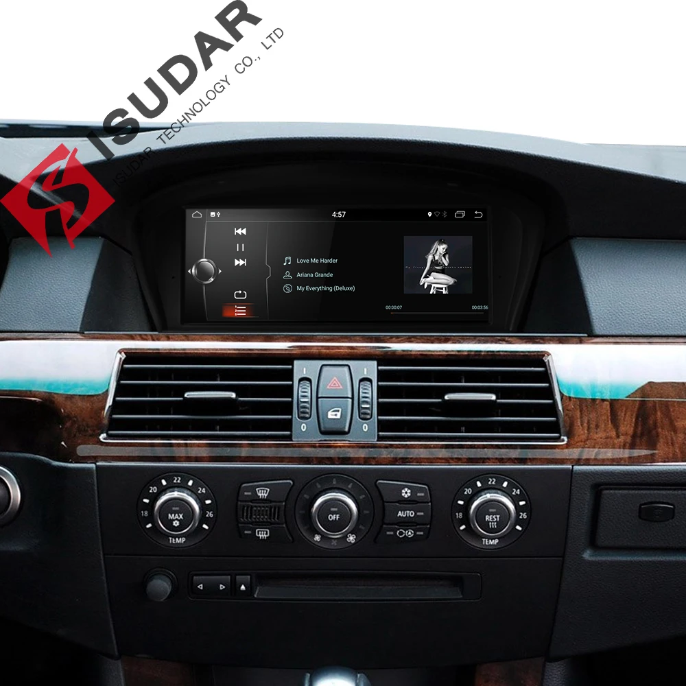 Isudar автомобильный мультимедийный плеер 2 din android 7.1.1 dvd 8 дюймов для BMW 3 Series 5 серии E60